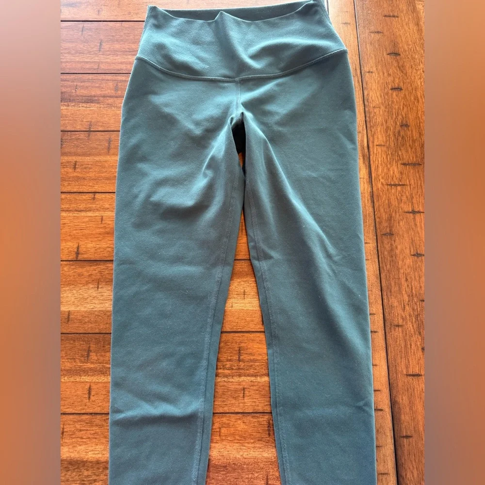 Alo Yoga Leggings Size Small Green High Waist Athletic Workout Pants